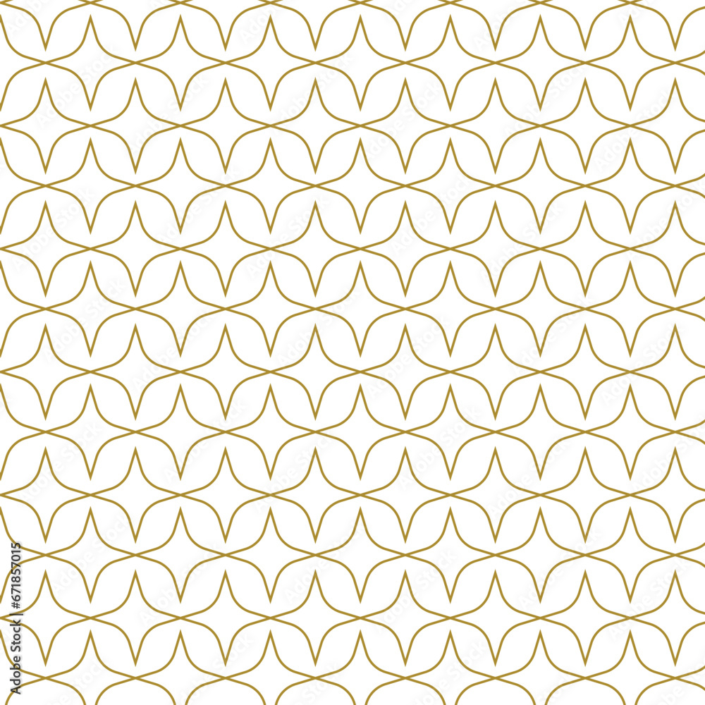 Golden geometric pattern flat simple minimal vector design element