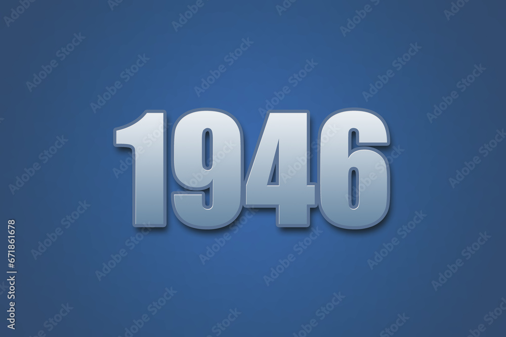 Year 1946 numeric typography text design on gradient color background. 1946 calendar year design. Year 1946 numeric typography text design on gradient color background. 1946 calendar year design.
