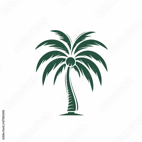 Palms in cartoon  doodle style. 2d vector illustration in logo  icon style. AI Generative