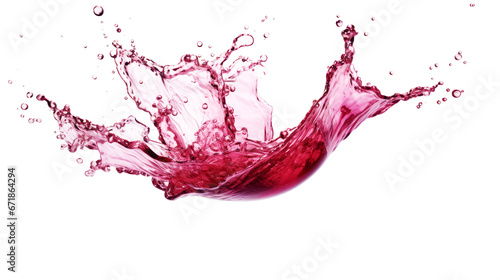 red wine splash or stain isolated
