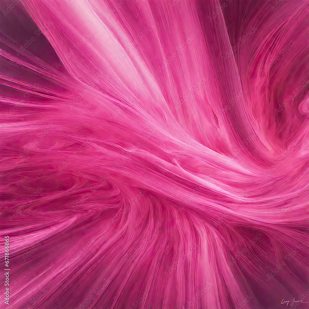 abstract digital art that depicts the feeling of a symphony in motion with various shades of pink, concept graphic resources, generative ai
