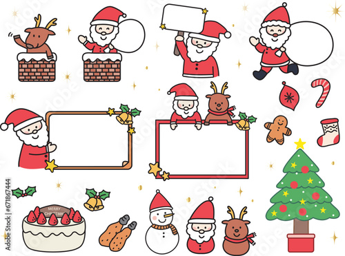 POPで楽しいクリスマス装飾セット