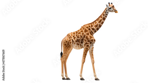 Giraffe on transparent background