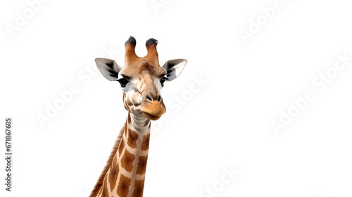 Giraffe on transparent background