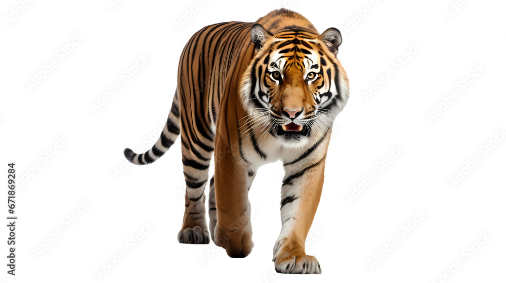 Obraz premium Tiger on transparent background
