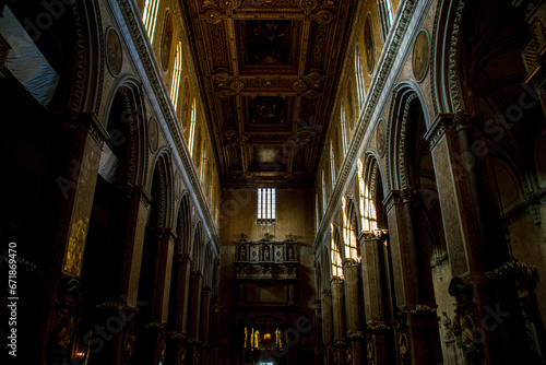 interior of the cathedral of st mary country © worm_ flag