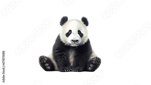 Panda on transparent background © feng