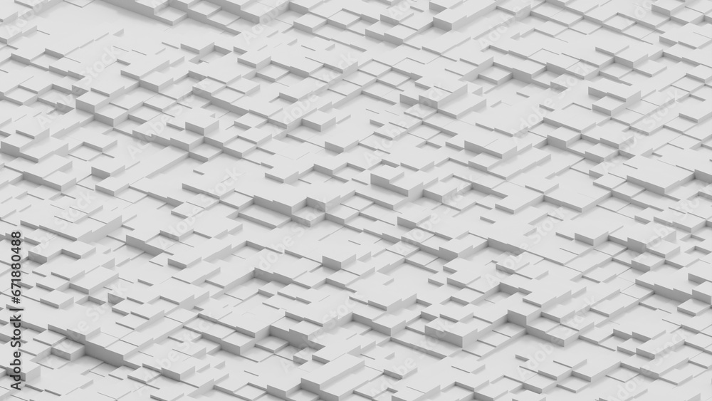 White abstract background with chaotic geometric shapes 3d render Creative background design White abstract background with chaotic geometric shapes 3d render Creative background design