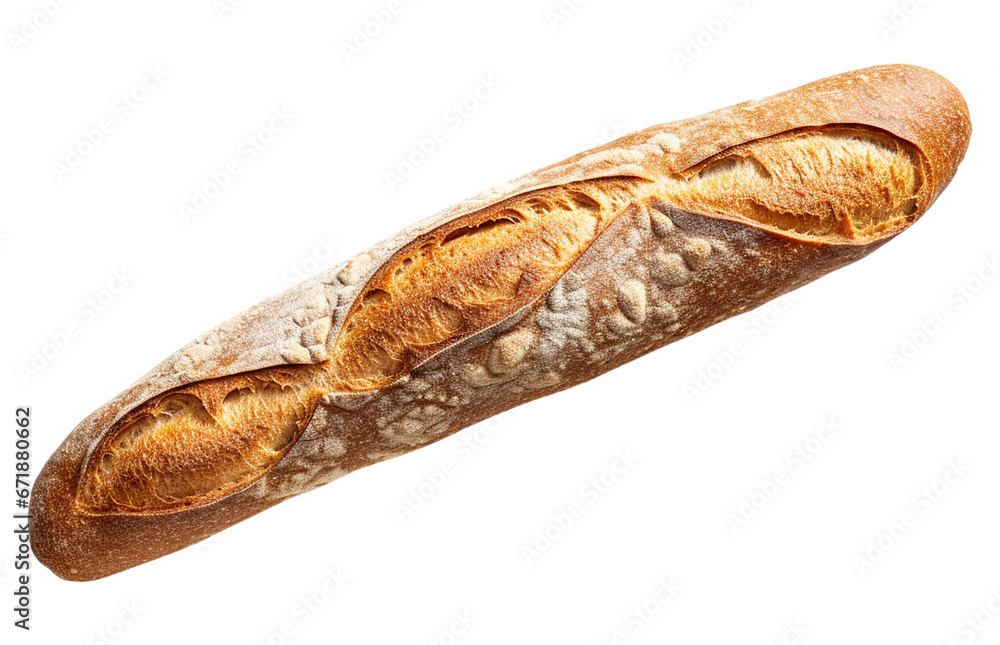 A loaf of bread isolated on transparent or white background, png A loaf of bread isolated on transparent or white background, png