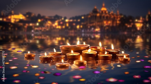 Diwali Lights and Reflections
