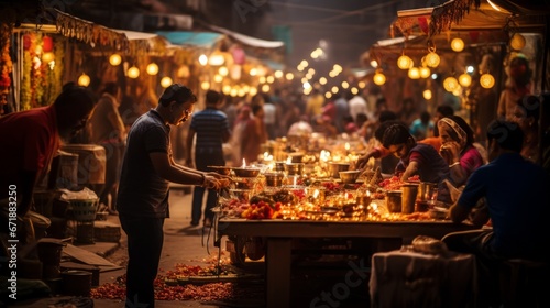 Diwali Market and Shopping