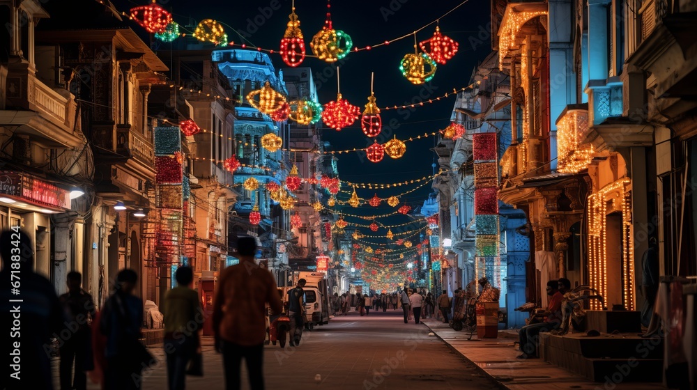 Diwali Street Lights