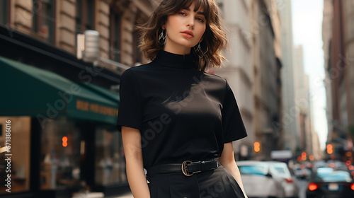 Young, confident woman in b...