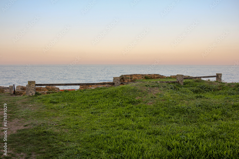 Celtic settlement in front of the Cantabrian sea Celtic settlement in front of the Cantabrian sea