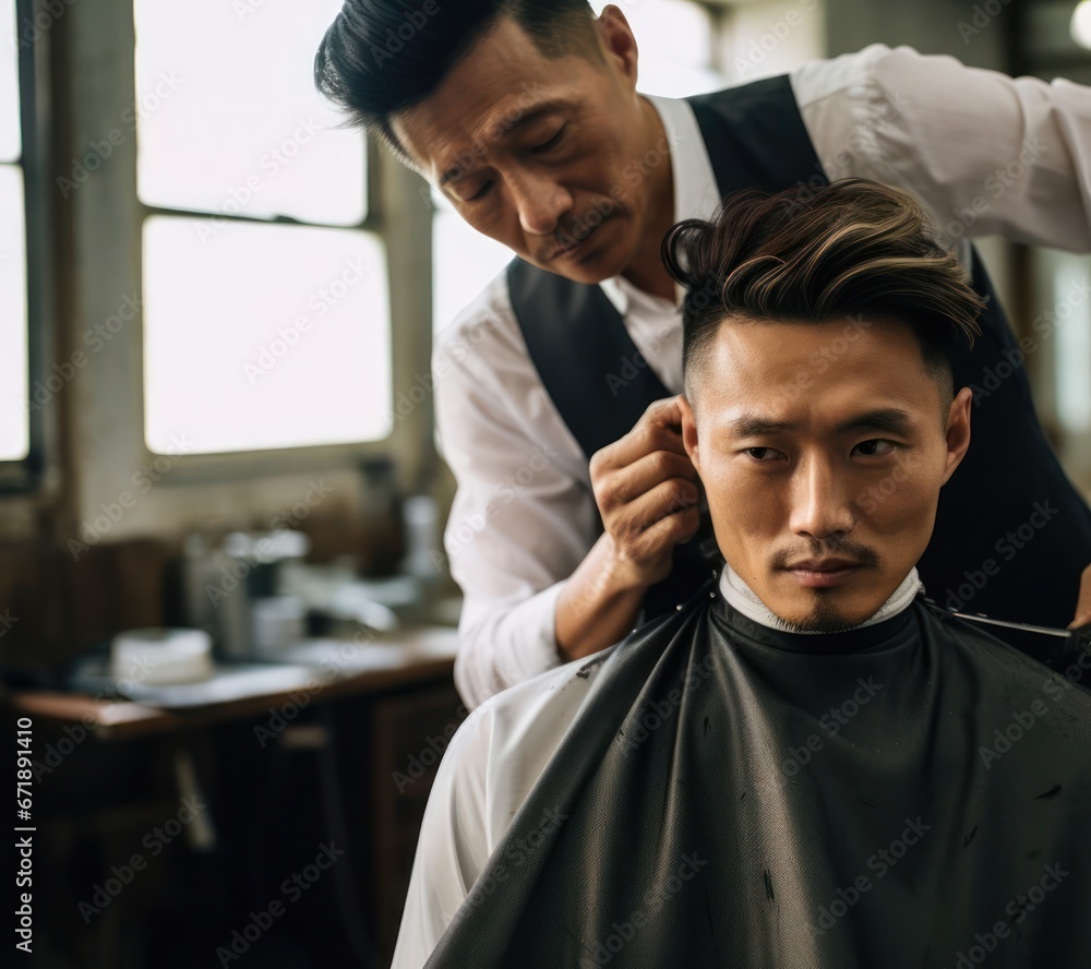 Asian Male Stylist Occupation Professional Concept Generative AI Asian Male Stylist Occupation Professional Concept Generative AI