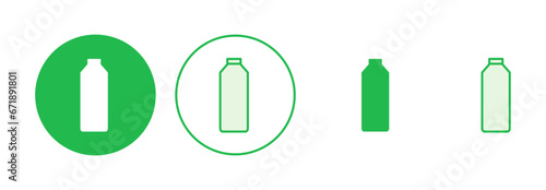 Bottle icon set. bottle vector icon