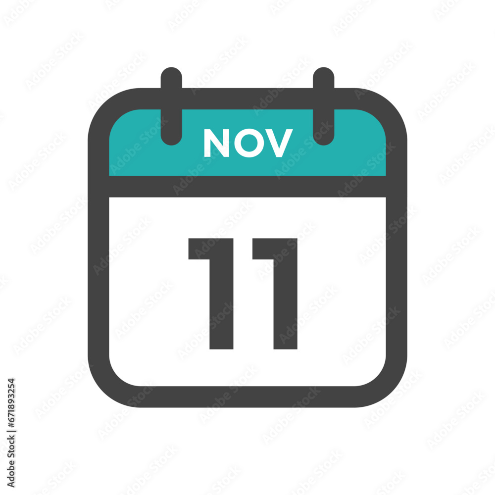 November 11 Calendar Day or Calender Date for Deadlines or Appointment November 11 Calendar Day or Calender Date for Deadlines or Appointment