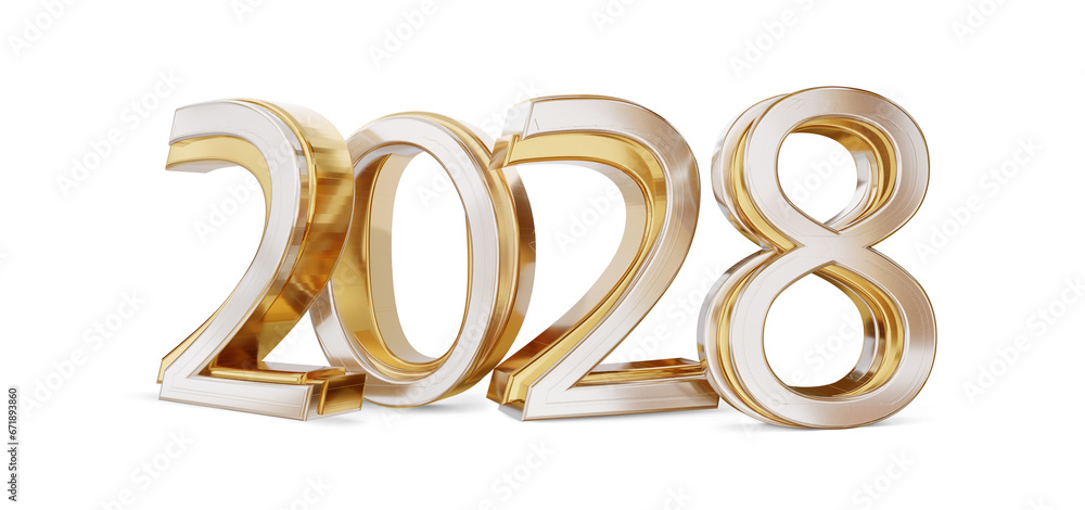 golden year 2028, gold metallic glossy, isolated, new year and Sylvester, wealth luxury and rich as golden colored, changes and success, silver golden golden year 2028, gold metallic glossy, isolated, new year and Sylvester, wealth luxury and rich as golden colored, changes and success, silver golden