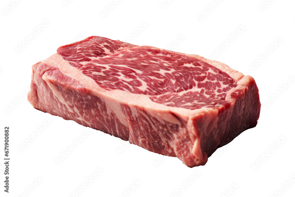 Wagyu steak on isolated on transparent background Wagyu steak on isolated on transparent background