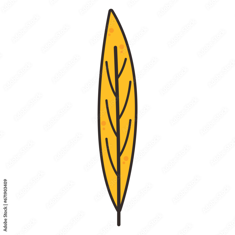 Leaf Element Vector Illustration Leaf Element Vector Illustration