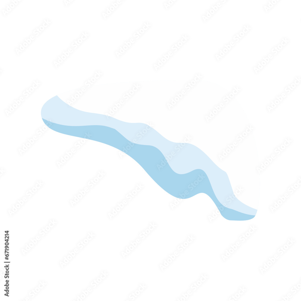 Snow Melted Vector Illustration Snow Melted Vector Illustration