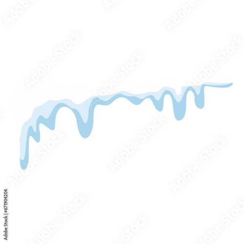 Snow Melted Vector Illustration 
