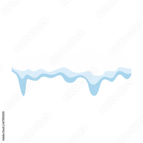 Snow Melted Vector Illustration 