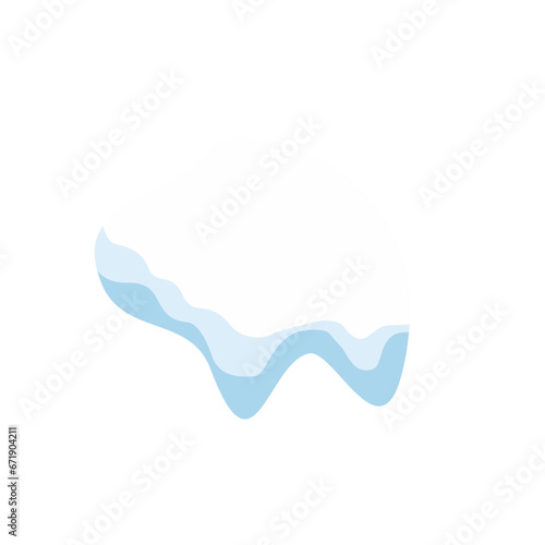 Snow Melted Vector Illustration 