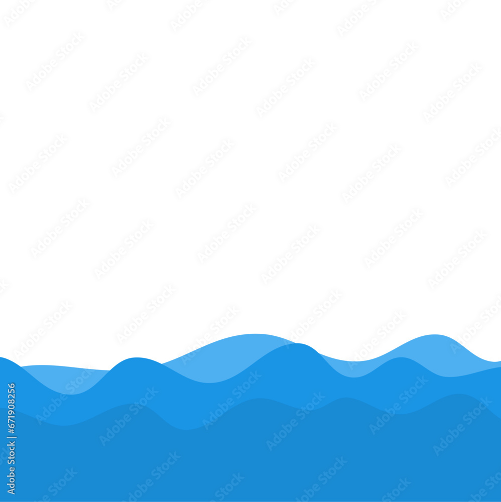Blue Wave Vector Illustration Blue Wave Vector Illustration