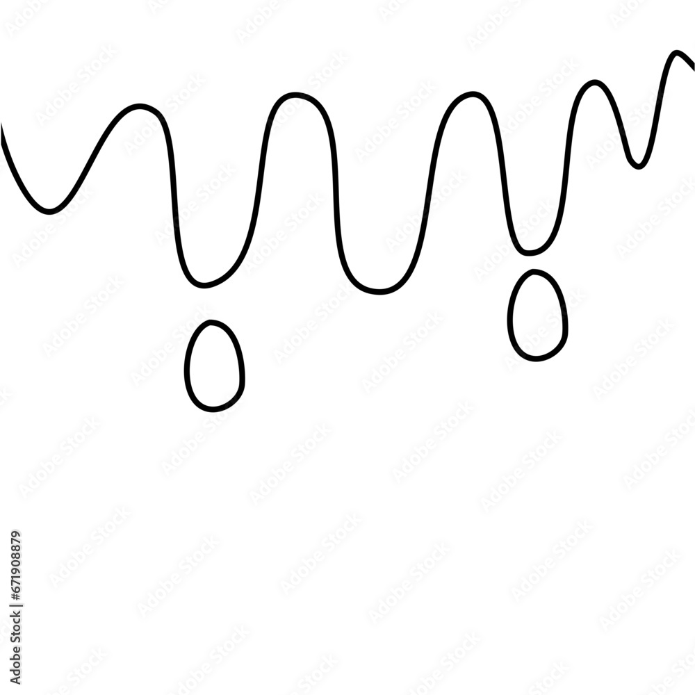 Melted Illustration Lines Vector