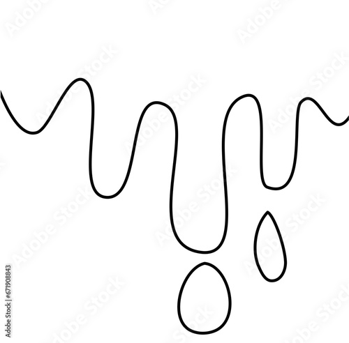 Melted Illustration Lines Vector 