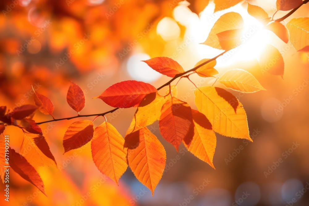 A Symphony of Rustic Red and Orange Leaves A Symphony of Rustic Red and Orange Leaves