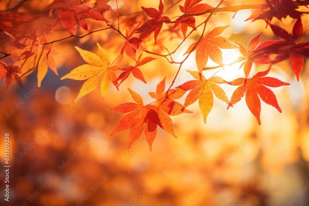 A Symphony of Rustic Red and Orange Leaves A Symphony of Rustic Red and Orange Leaves