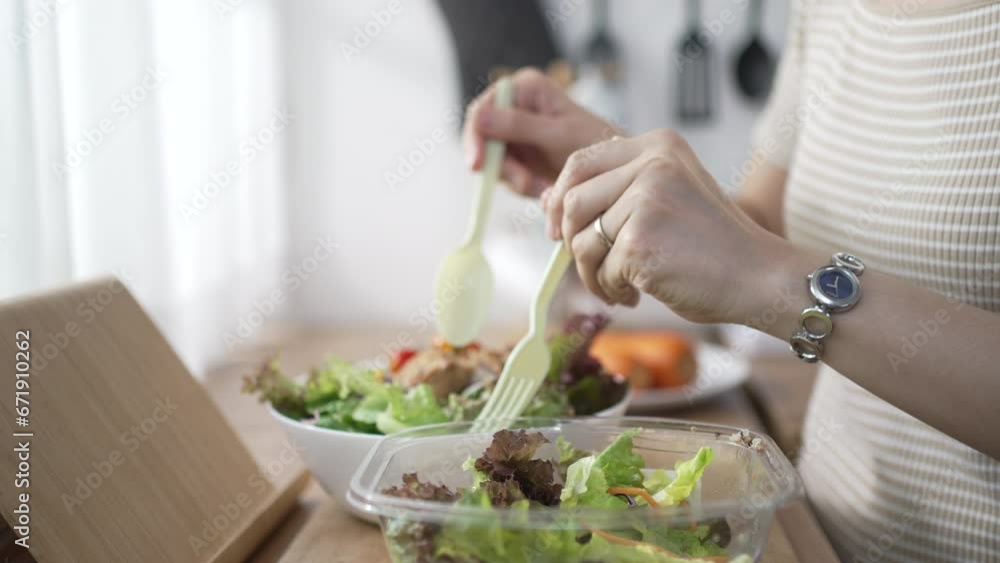 Woman prepare food at kitchen. Woman prepare food at kitchen.