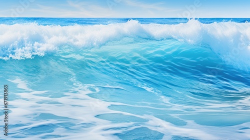 Gentle ocean waves in shades of blue