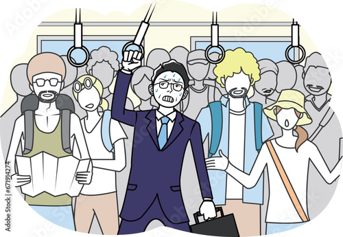 オーバー・ツーリズムで混雑する交通機関