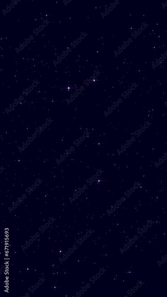 Starry Night Sky, Glowing and Shiny Stars on Dark Blue Background wallpaper, Space and Universe, Twinkle Stars, vertical social media story