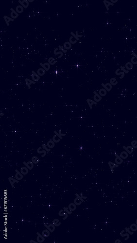 Starry Night Sky, Glowing and Shiny Stars on Dark Blue Background wallpaper, Space and Universe, Twinkle Stars, vertical social media story