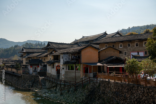 Hekeng Tulou cluster in Hekeng village in Shuyang town, Fujian, China