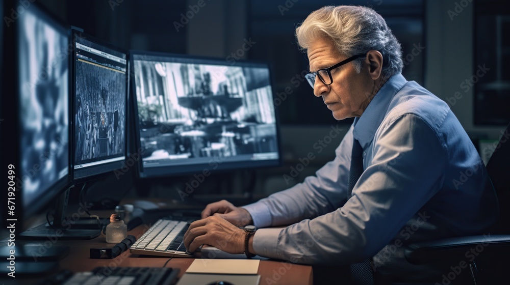 person working at computer person working at computer