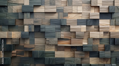 Wood marquetry wall parquet  abstract pattern background
