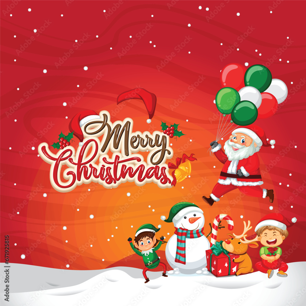 Naklejka premium Merry Christmas