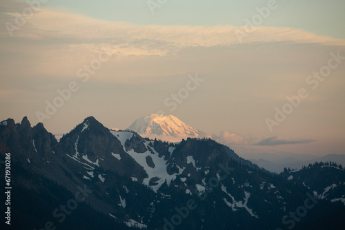 sunrise in the mountains