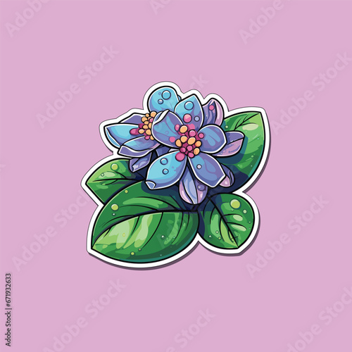 hoya sticker cool colors clip art illustration
