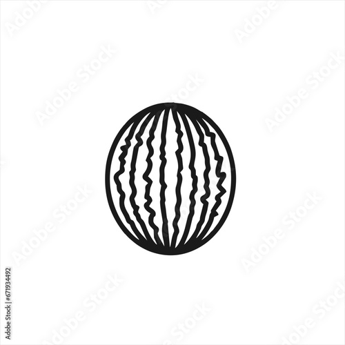 vector image of water melon