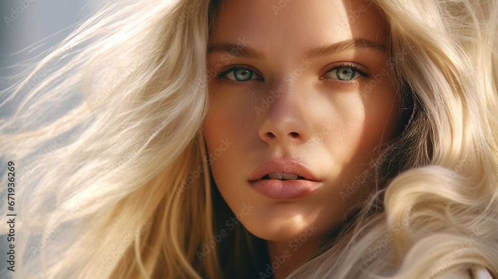 Portrait of a beautiful skin care model Portrait of a beautiful skin care model