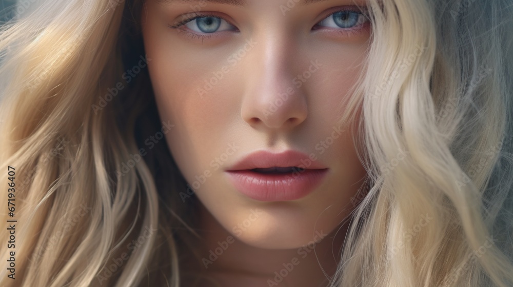 Portrait of a beautiful skin care model Portrait of a beautiful skin care model