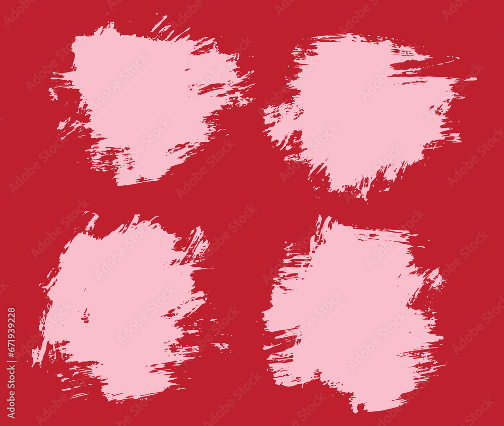 Splash red color grunge brush banner Splash red color grunge brush banner