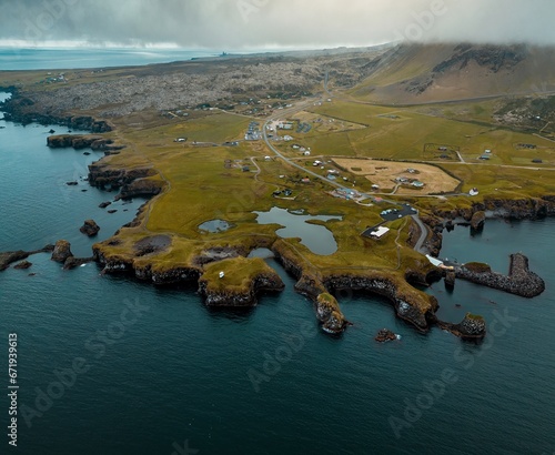 Wallpaper Mural Aerial Landscape of Iceland Torontodigital.ca