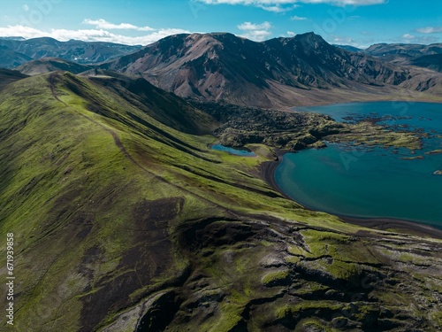 Wallpaper Mural Aerial Landscape of Iceland Torontodigital.ca